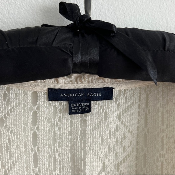 American Eagle Outfitters Boho Cream Blouse - Picture 2 of 6